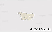Shaded Relief 3D Map of Puhja, cropped outside