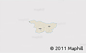 Shaded Relief 3D Map of Puhja, single color outside