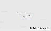 Silver Style 3D Map of Puhja, single color outside