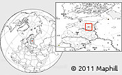Blank Location Map of Puhja, highlighted parent region