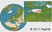 Satellite Location Map of Puhja, highlighted country, highlighted parent region