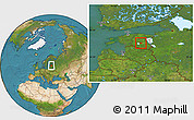 Satellite Location Map of Puhja