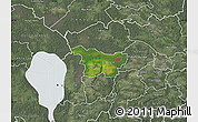 Satellite Map of Puhja, semi-desaturated