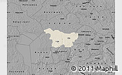 Shaded Relief Map of Puhja, darken, desaturated
