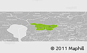 Physical Panoramic Map of Puhja, lighten, desaturated