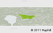 Physical Panoramic Map of Puhja, lighten, semi-desaturated