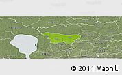 Physical Panoramic Map of Puhja, semi-desaturated