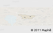 Shaded Relief Panoramic Map of Puhja, lighten