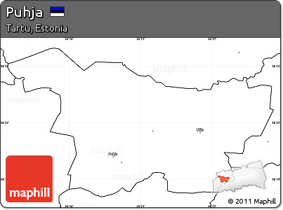 Blank Simple Map of Puhja