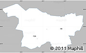 Gray Simple Map of Puhja, single color outside