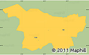Savanna Style Simple Map of Puhja, single color outside