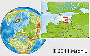 Physical Location Map of Rannu, highlighted country, highlighted parent region