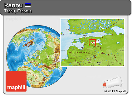 Physical Location Map of Rannu, highlighted parent region
