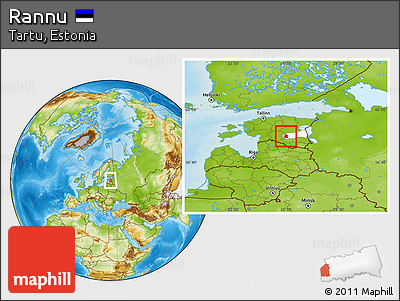 Physical Location Map of Rannu, highlighted parent region