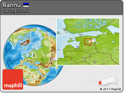 Physical Location Map of Rannu, highlighted parent region