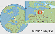 Savanna Style Location Map of Rannu, highlighted parent region