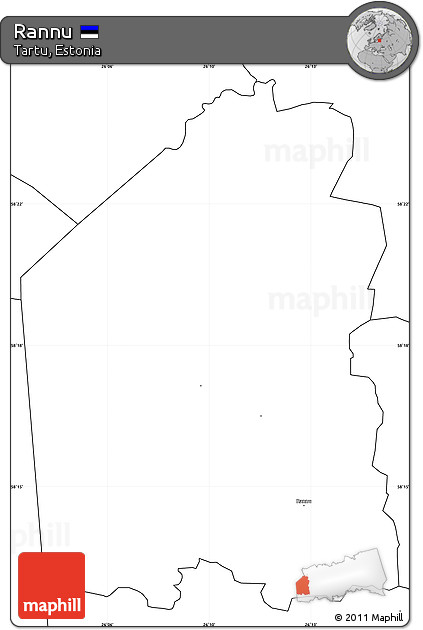Blank Simple Map of Rannu
