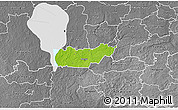 Physical 3D Map of Rongu, desaturated