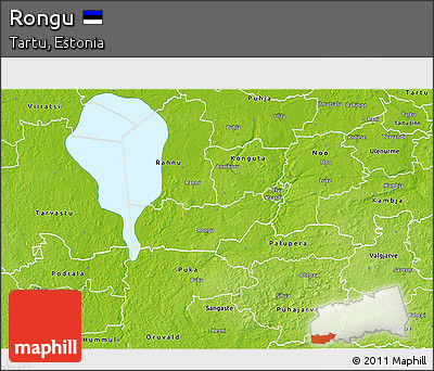 Physical 3D Map of Rongu