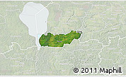 Satellite 3D Map of Rongu, lighten