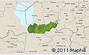 Satellite 3D Map of Rongu, shaded relief outside