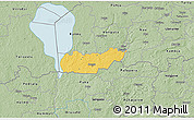 Savanna Style 3D Map of Rongu