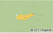 Savanna Style 3D Map of Rongu, single color outside