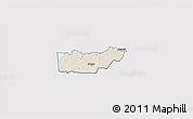 Shaded Relief 3D Map of Rongu, cropped outside