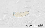 Shaded Relief 3D Map of Rongu, lighten, desaturated