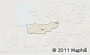 Shaded Relief 3D Map of Rongu, lighten