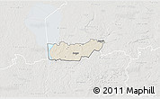Shaded Relief 3D Map of Rongu, lighten, semi-desaturated