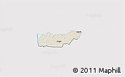 Shaded Relief 3D Map of Rongu, single color outside