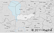 Silver Style 3D Map of Rongu