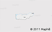 Silver Style 3D Map of Rongu, single color outside