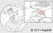 Blank Location Map of Rongu, highlighted country, within the entire country