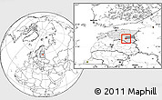 Blank Location Map of Rongu, highlighted country, highlighted parent region, within the entire country