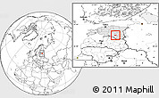 Blank Location Map of Rongu, highlighted country