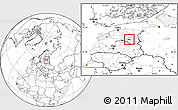 Blank Location Map of Rongu, highlighted parent region