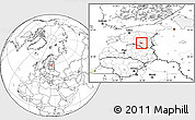Blank Location Map of Rongu