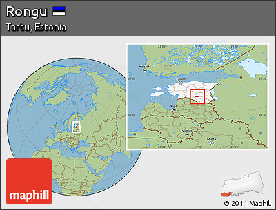 Savanna Style Location Map of Rongu, highlighted country
