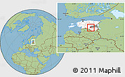 Savanna Style Location Map of Rongu, highlighted country, highlighted parent region