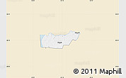 Classic Style Map of Rongu, single color outside