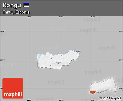 Gray Map of Rongu, single color outside