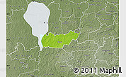 Physical Map of Rongu, semi-desaturated