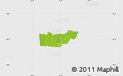 Physical Map of Rongu, single color outside