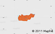 Political Map of Rongu, single color outside