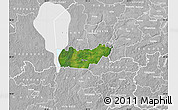 Satellite Map of Rongu, lighten, desaturated