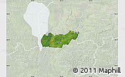 Satellite Map of Rongu, lighten