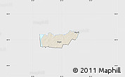 Shaded Relief Map of Rongu, single color outside