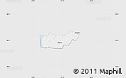 Silver Style Map of Rongu, single color outside